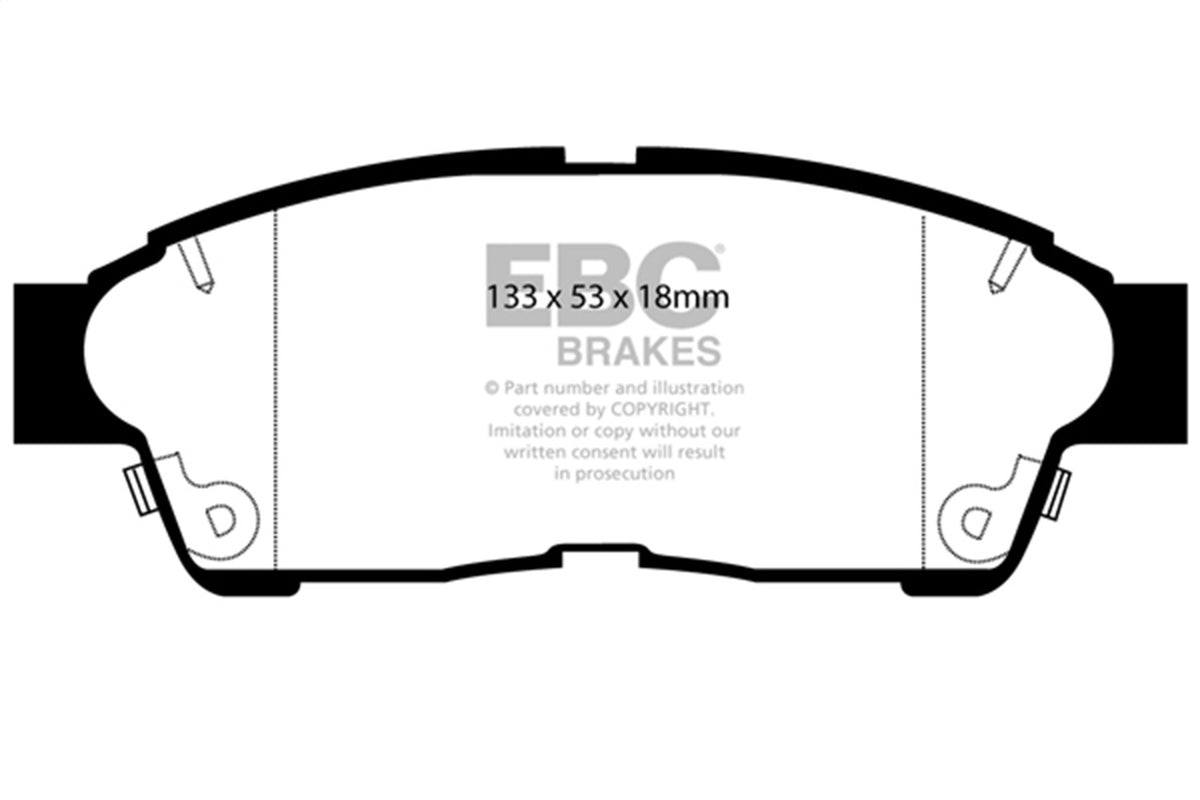 EBC Brakes - Greenstuff 2000 Series Sport Brake Pads - DP2964