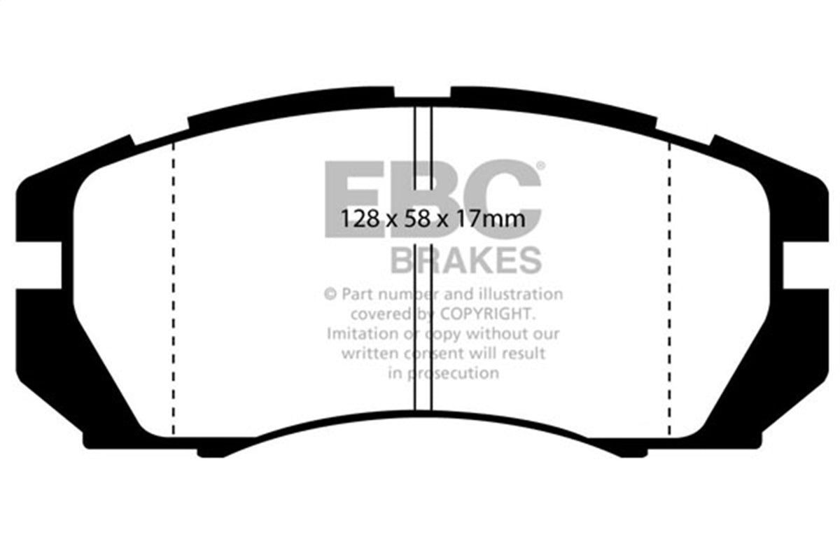 EBC Brakes - Redstuff Ceramic Low Dust Brake Pads - DP3966C