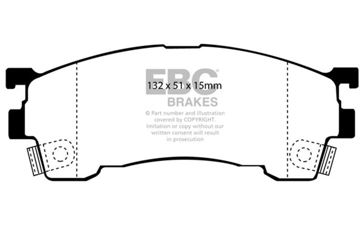 EBC Brakes - Redstuff Ceramic Low Dust Brake Pads - DP3971C