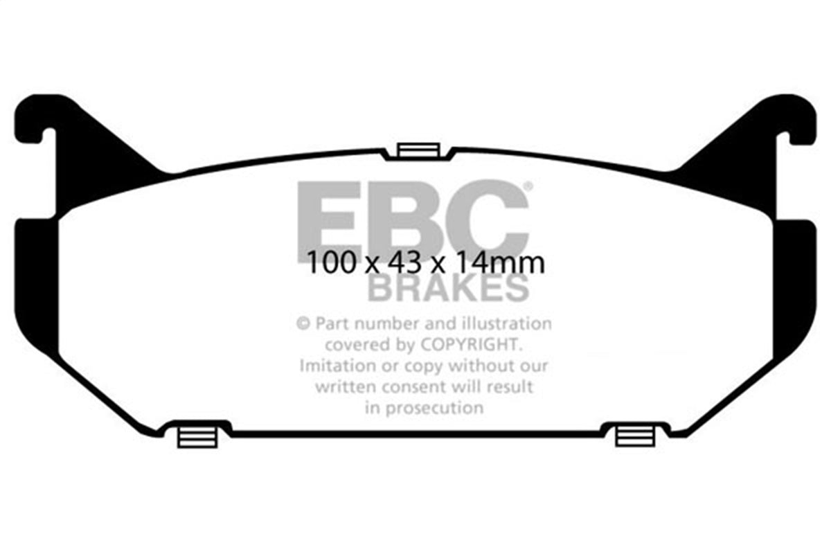 EBC Brakes - Yellowstuff Street And Track Brake Pads - DP4972R