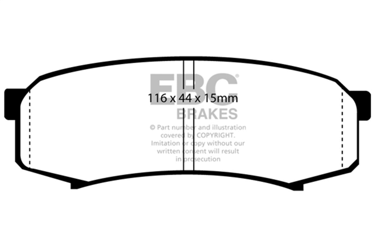 EBC Brakes - Yellowstuff Street And Track Brake Pads - DP4993R