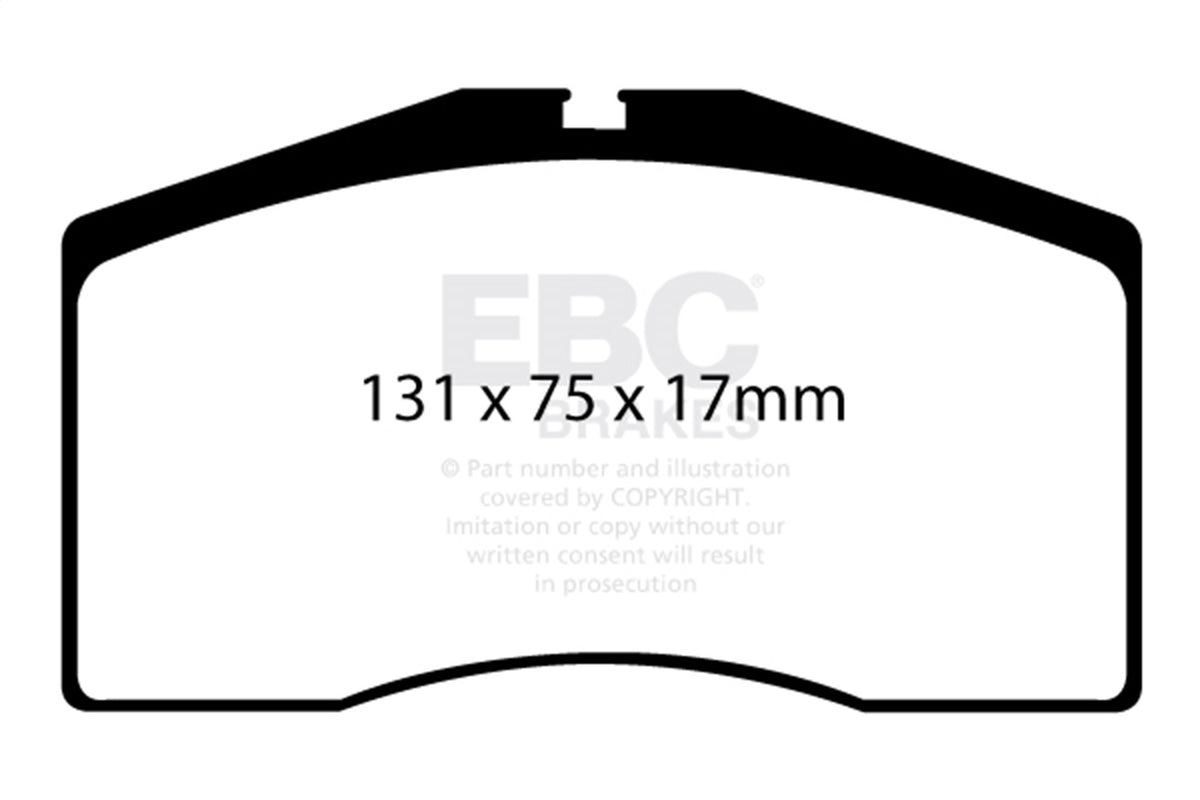 EBC Brakes - Redstuff Ceramic Low Dust Brake Pads - DP3997C