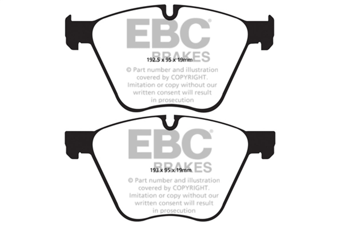 EBC Brakes - Redstuff Ceramic Low Dust Brake Pads - DP32007C