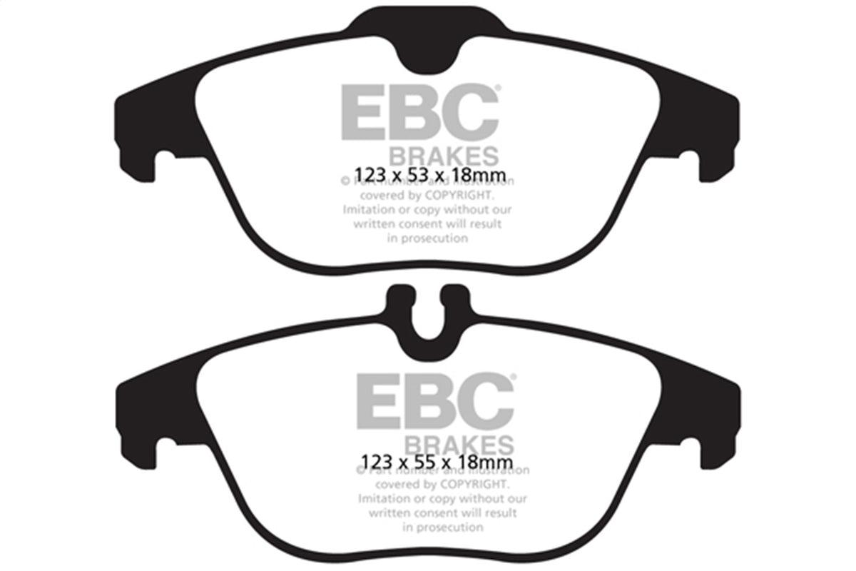 EBC Brakes - Redstuff Ceramic Low Dust Brake Pads - DP32012C