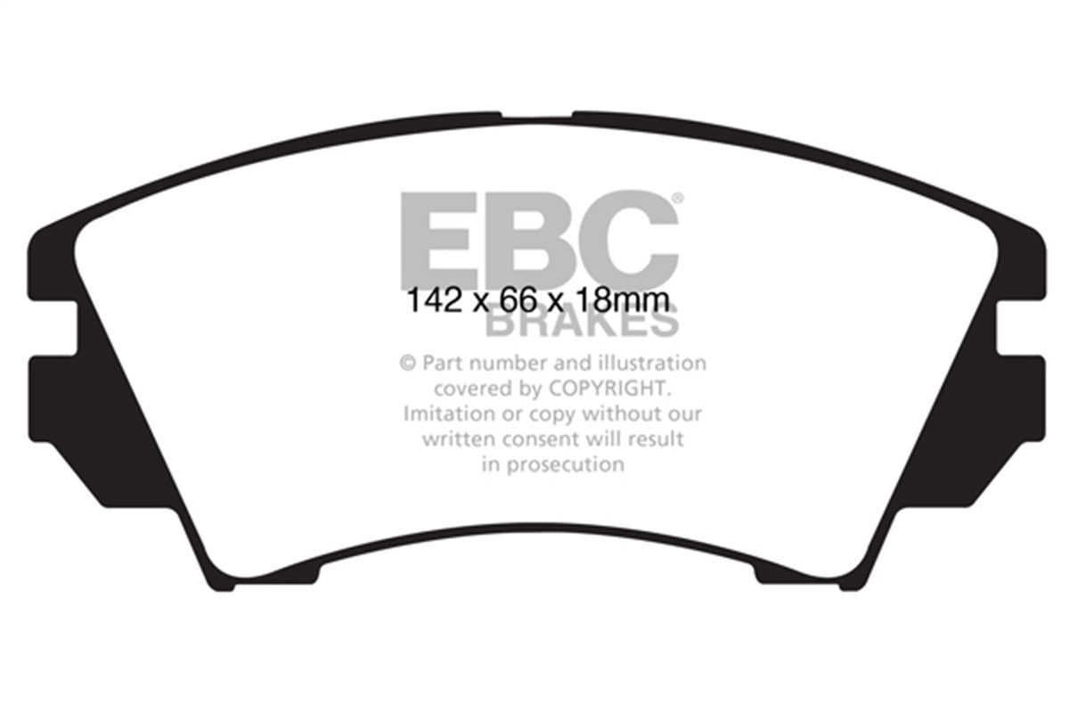 EBC Brakes - Redstuff Ceramic Low Dust Brake Pads - DP32014C