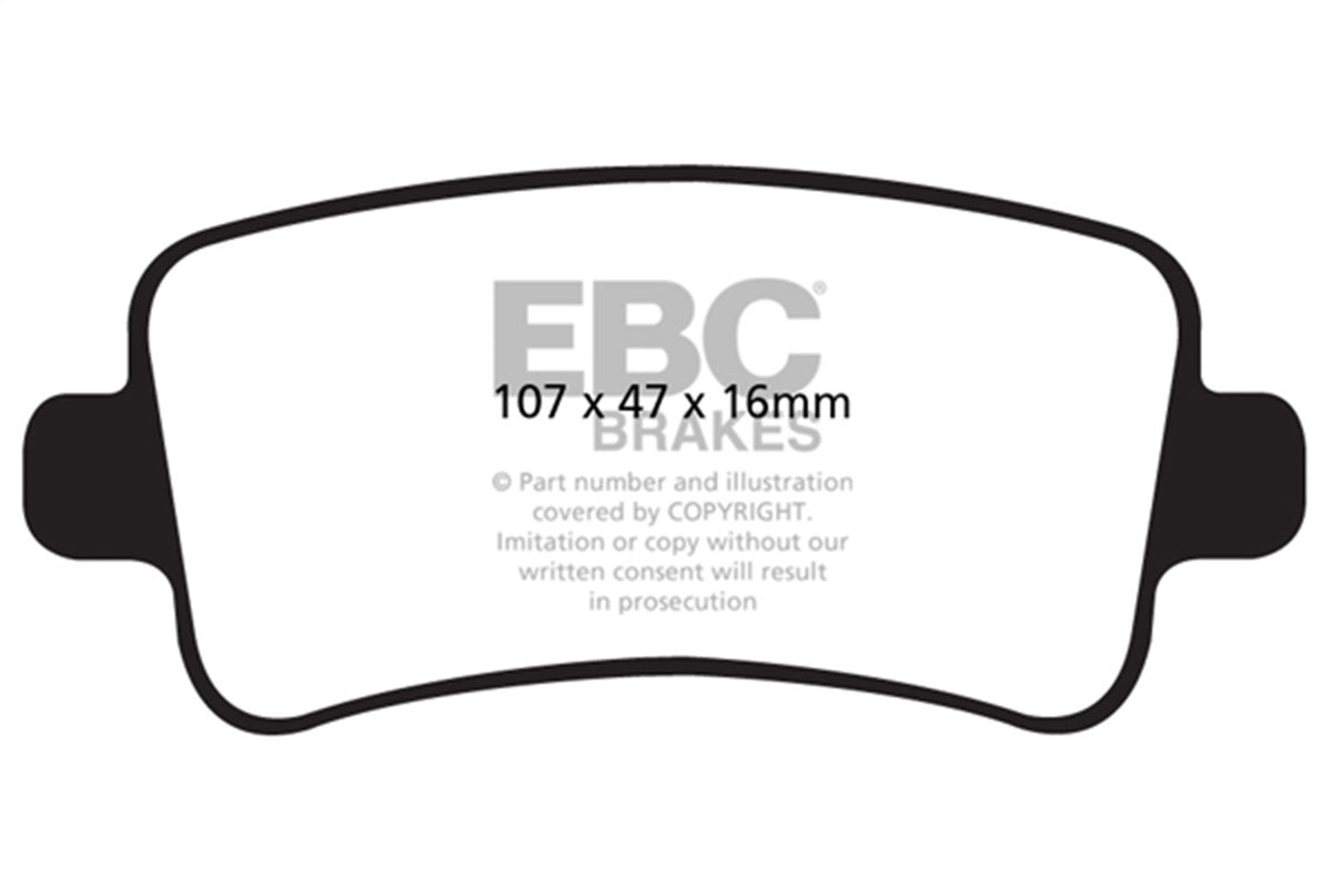 EBC Brakes - Redstuff Ceramic Low Dust Brake Pads - DP32016C