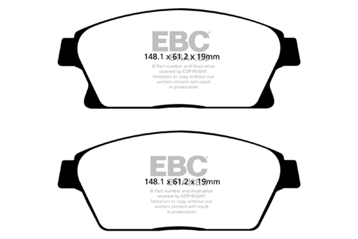 EBC Brakes - Greenstuff 2000 Series Sport Brake Pads - DP22067