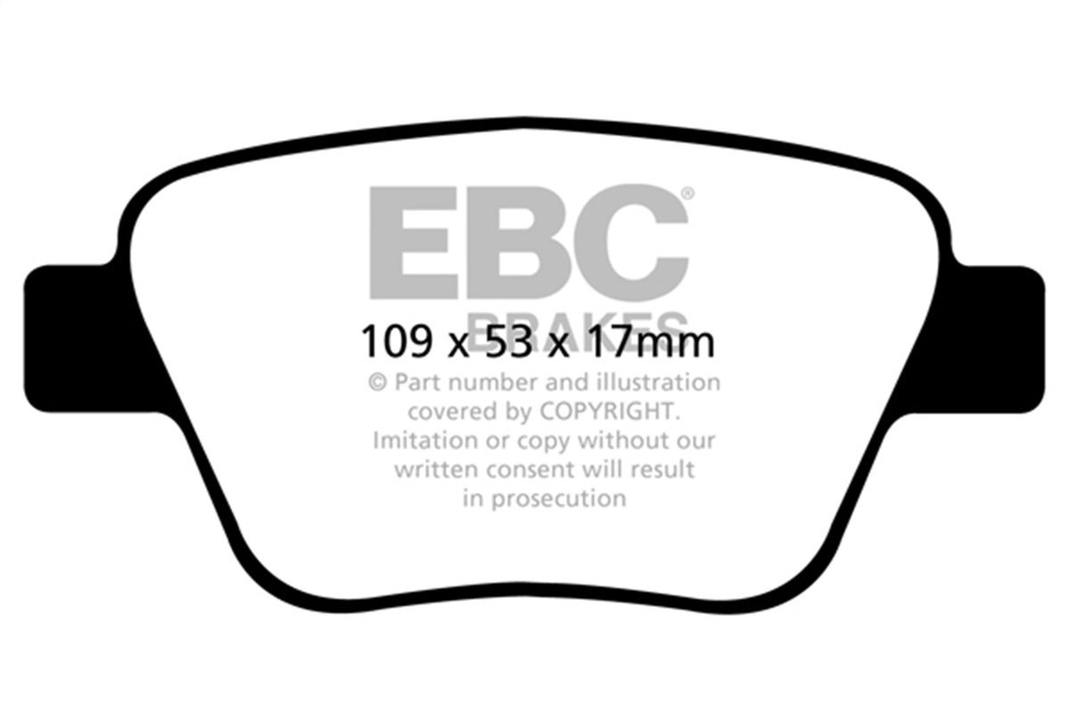 EBC Brakes - Redstuff Ceramic Low Dust Brake Pads - DP32075C
