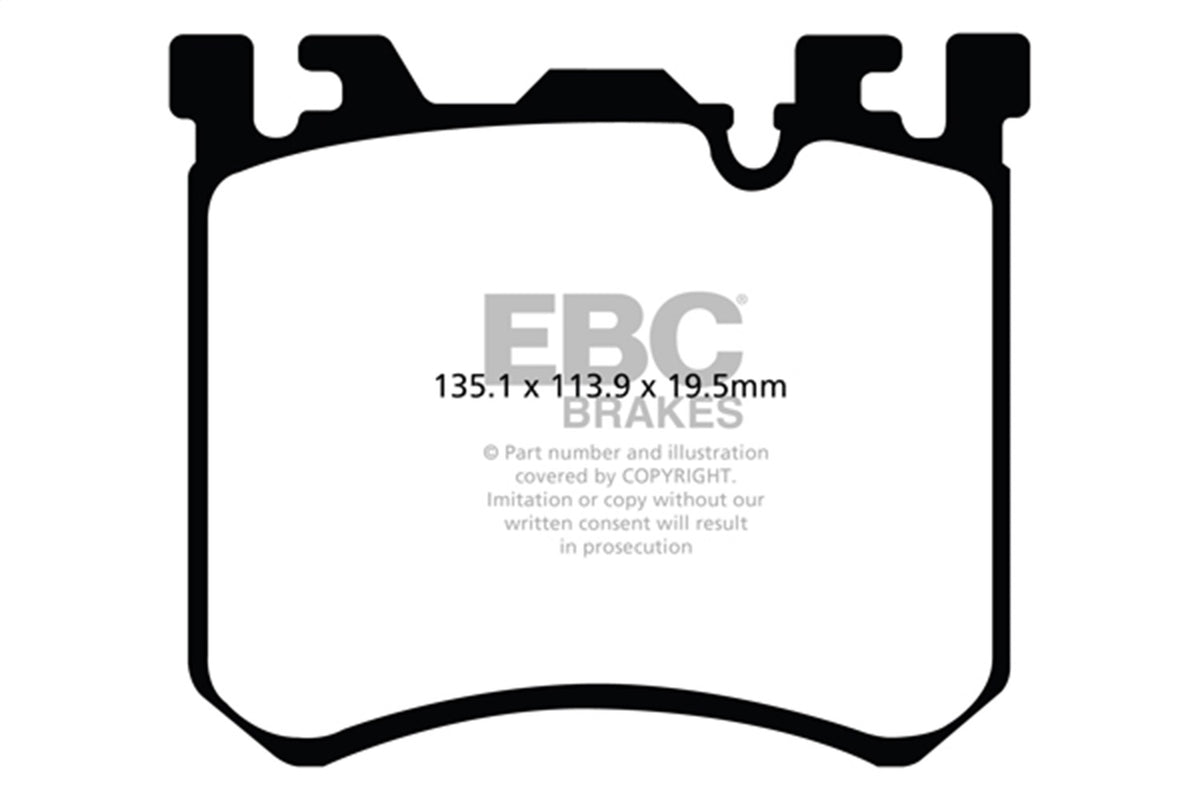 EBC Brakes - Redstuff Ceramic Low Dust Brake Pads - DP32091C