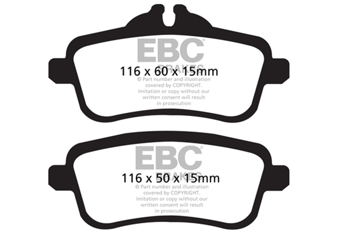 EBC Brakes - 6000 Series Greenstuff Truck/SUV Brakes Disc Pads - DP62137
