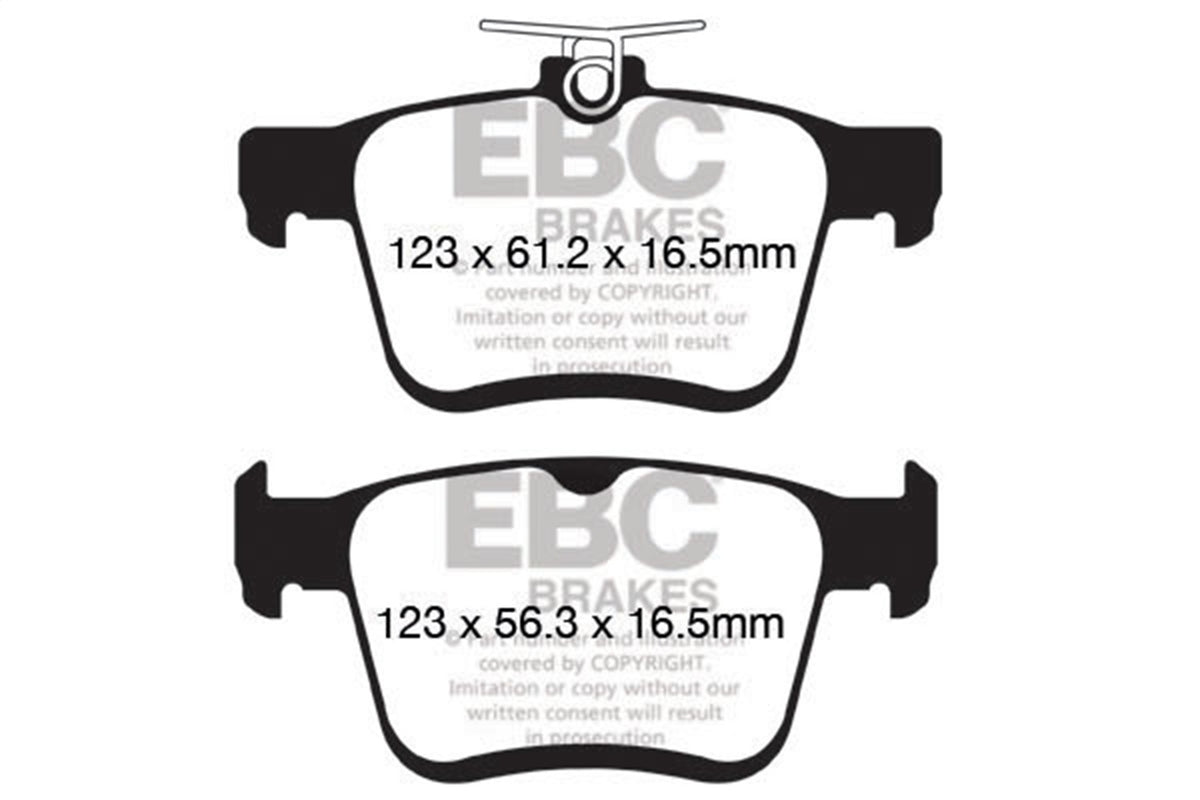 EBC Brakes - 6000 Series Greenstuff Truck/SUV Brakes Disc Pads - DP62153