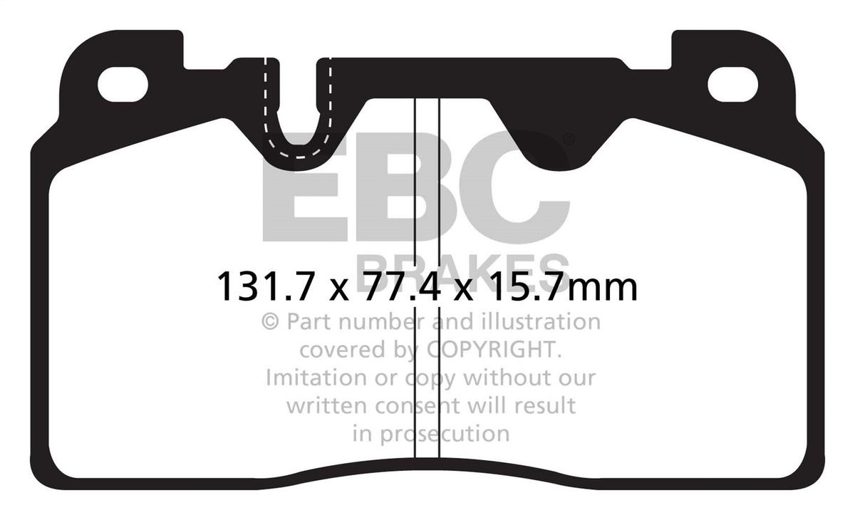 EBC Brakes - Yellowstuff Street And Track Brake Pads - DP42168R