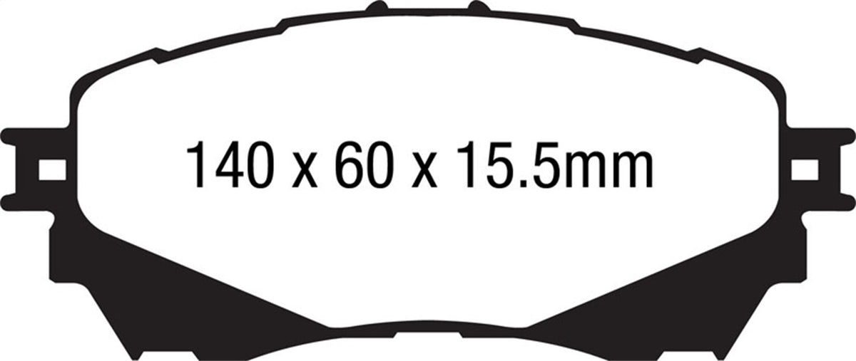 EBC Brakes - Ultimax OEM Replacement Brake Pads - UD1711