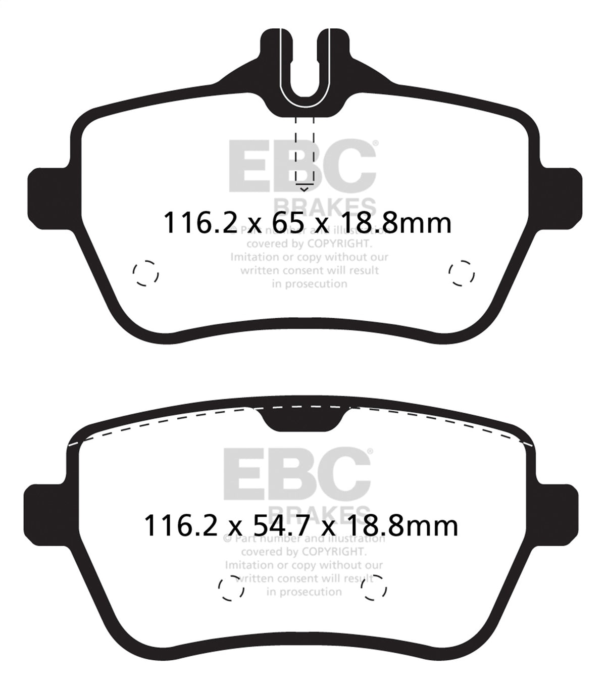 EBC Brakes - Yellowstuff Street And Track Brake Pads - DP42180R