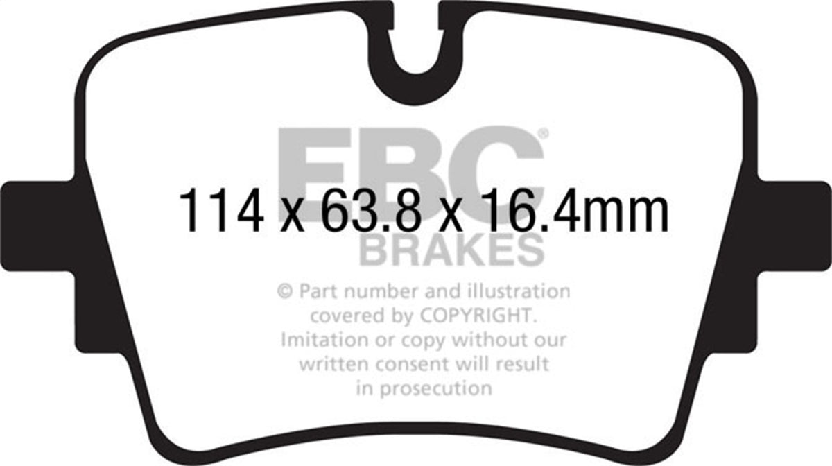 EBC Brakes - Redstuff Ceramic Low Dust Brake Pads - DP32192C