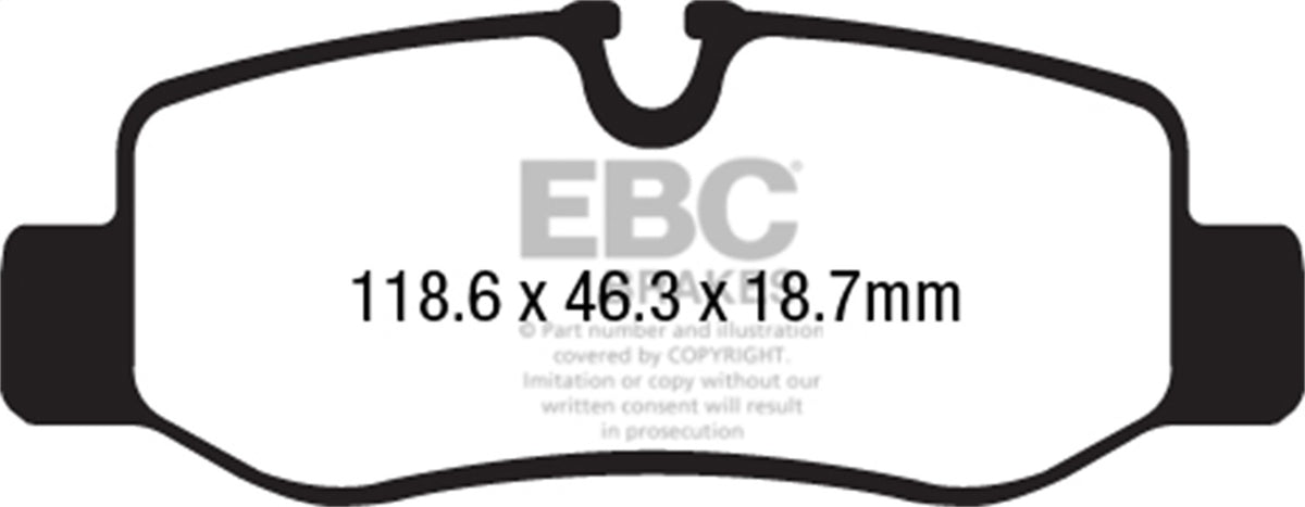 EBC Brakes - Ultimax OEM Replacement Brake Pads - UD1893