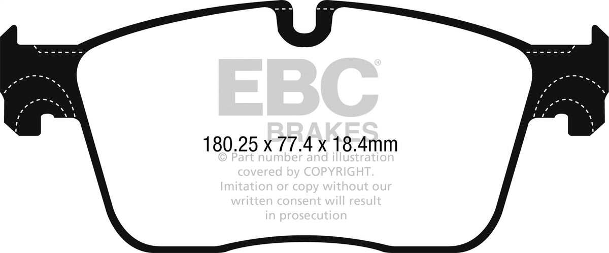 EBC Brakes - Greenstuff 2000 Series Sport Brake Pads - DP22253