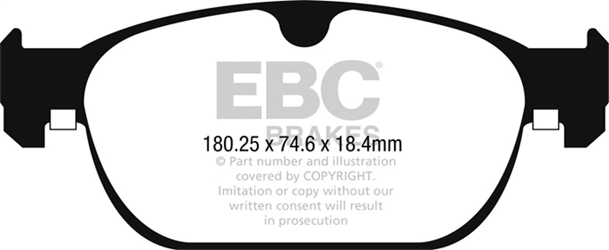 EBC Brakes - Ultimax OEM Replacement Brake Pads - UD1865