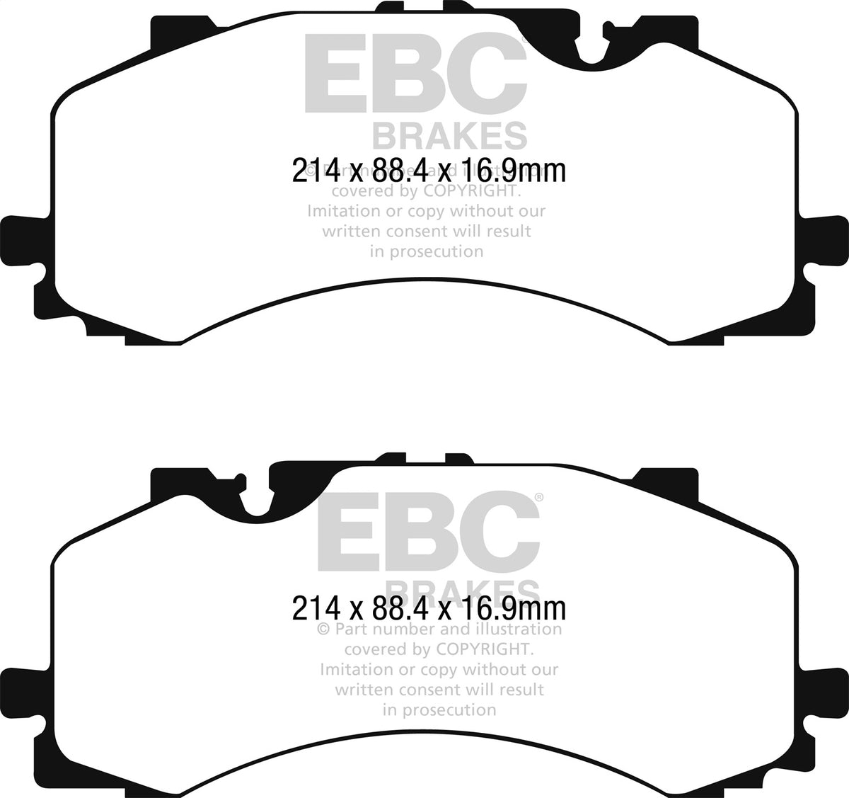 EBC Brakes - Truck/SUV Extra Duty Brake Pads - ED92279