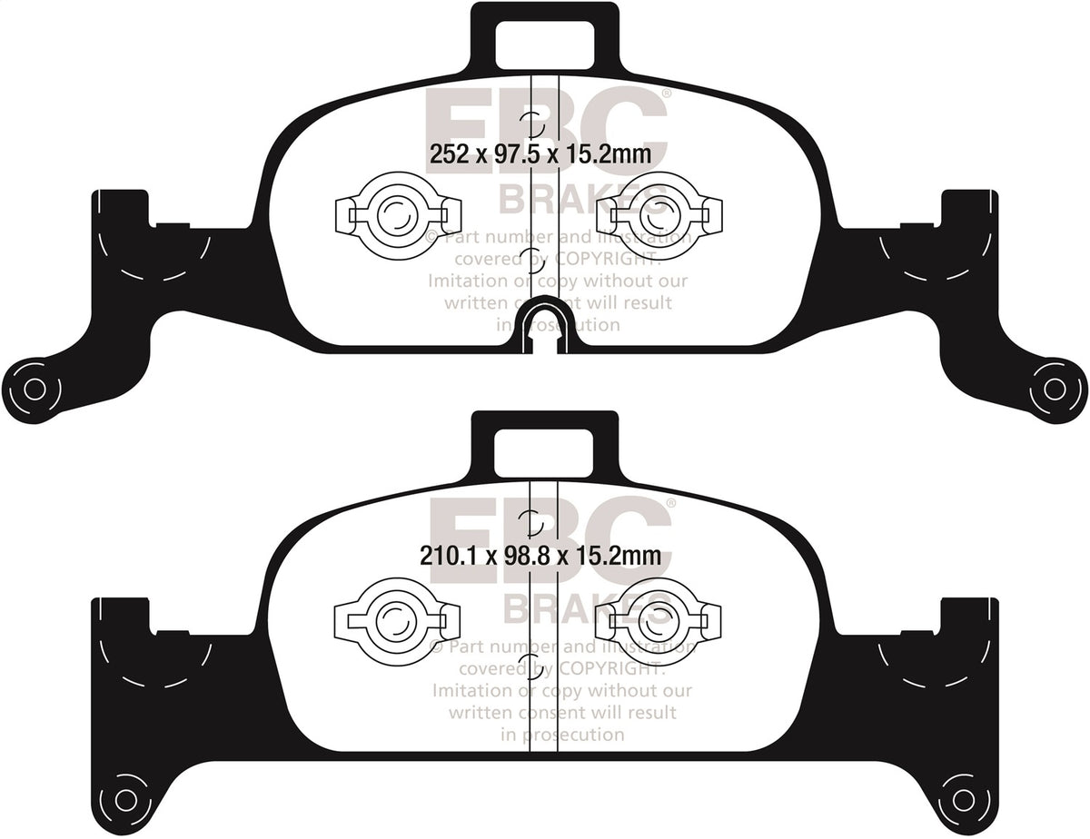 EBC Brakes - Ultimax OEM Replacement Brake Pads - UD1897