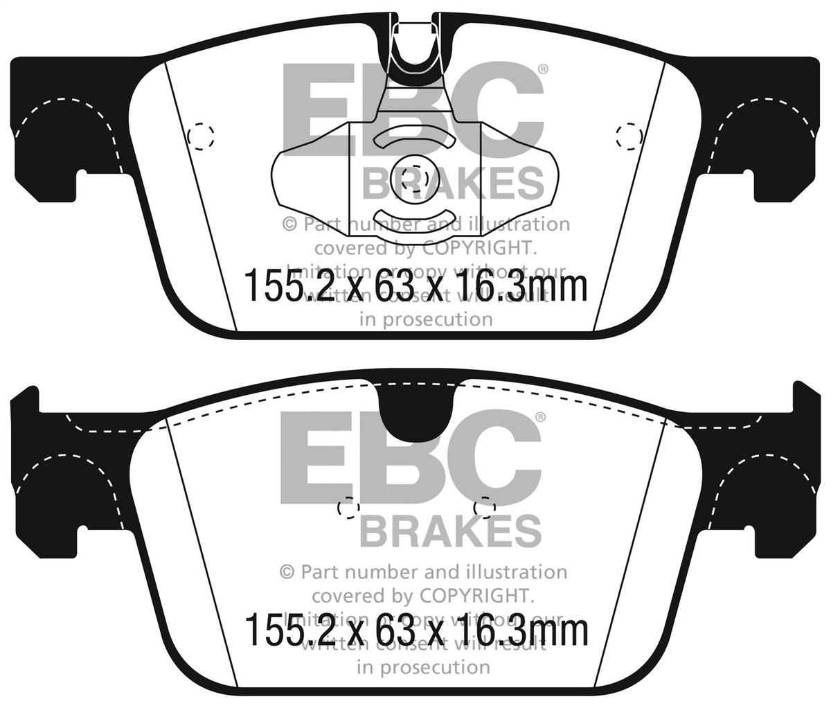 EBC Brakes - Ultimax OEM Replacement Brake Pads - UD1924