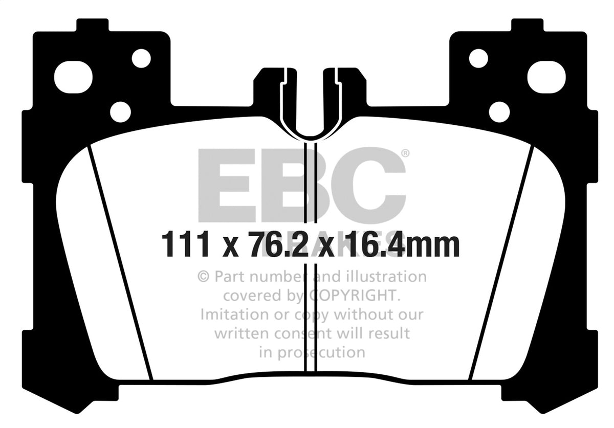 EBC Brakes - Redstuff Ceramic Low Dust Brake Pads - DP32324C
