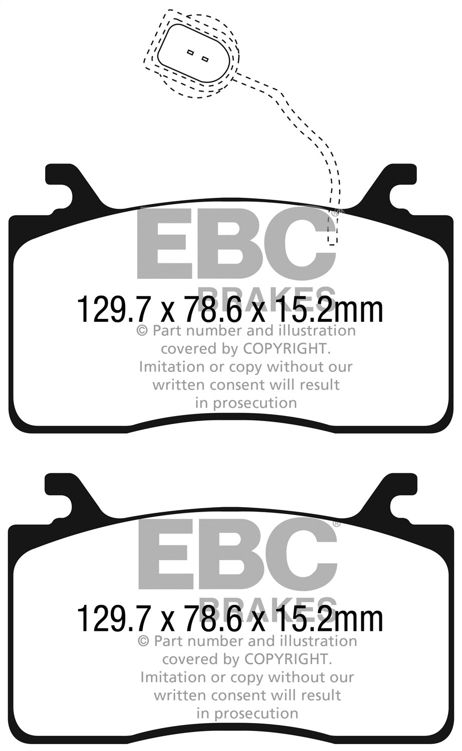 EBC Brakes - Greenstuff 2000 Series Sport Brake Pads - DP22325