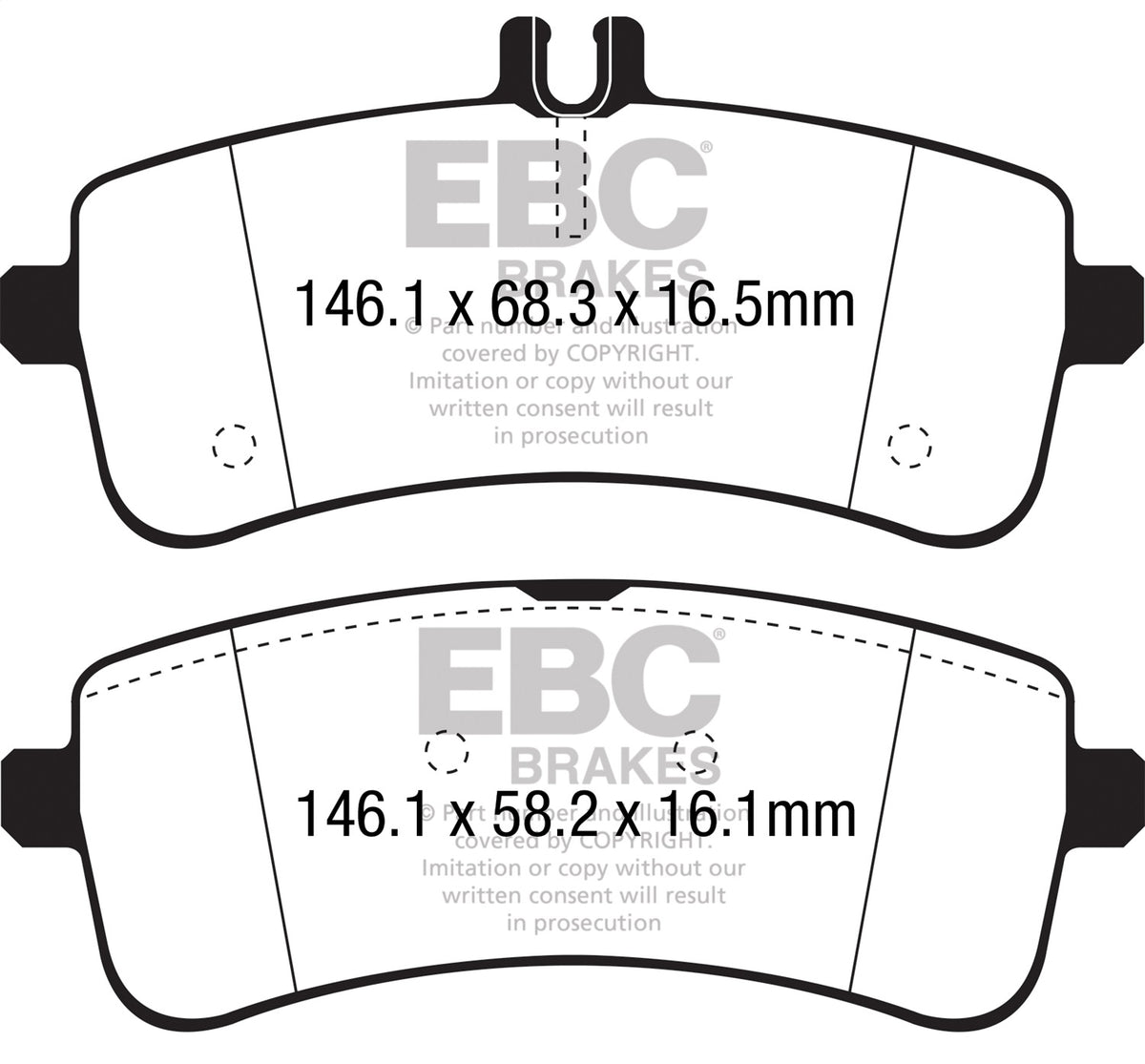 EBC Brakes - Yellowstuff Street And Track Brake Pads - DP42350R