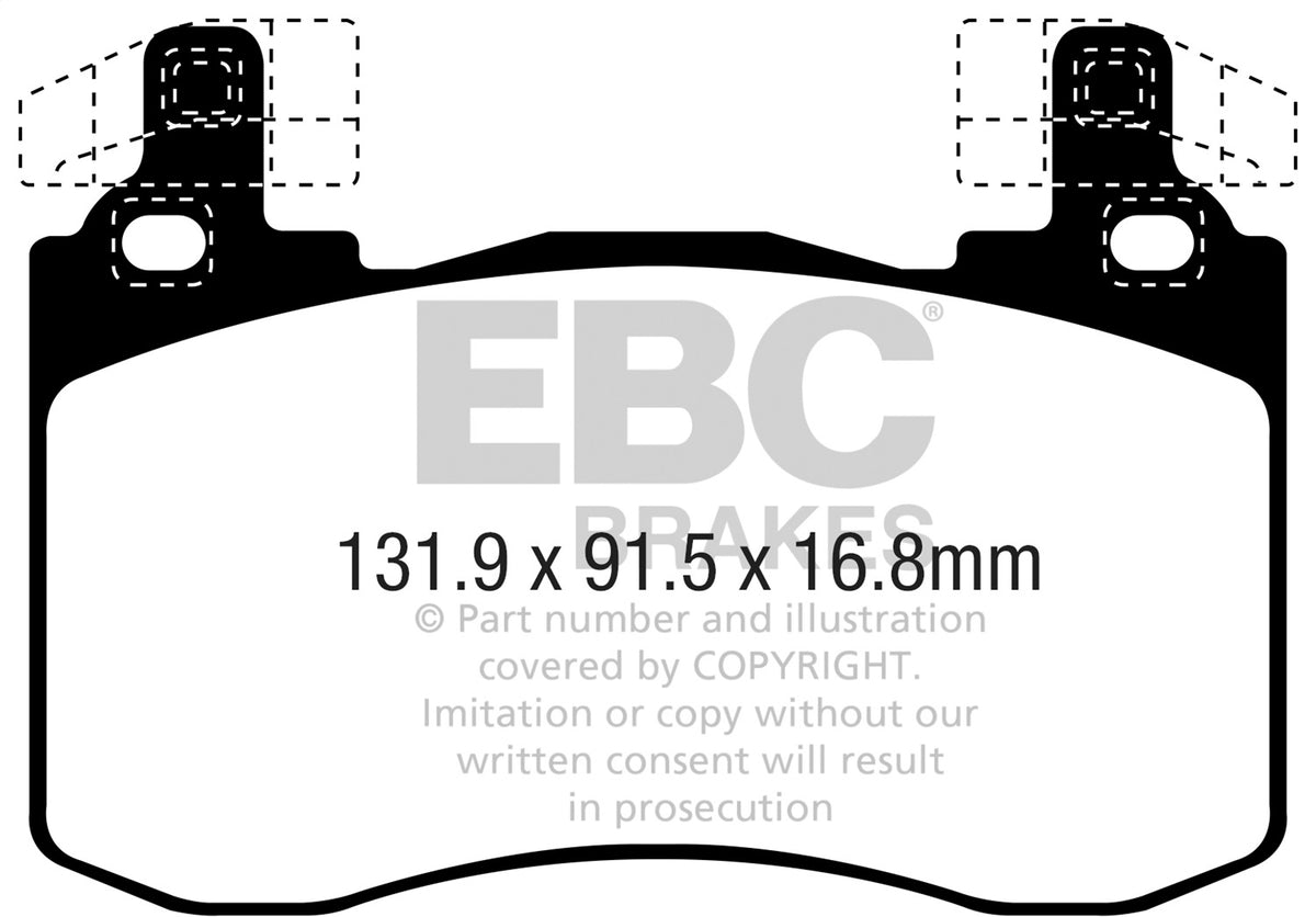 EBC Brakes - Greenstuff 2000 Series Sport Brake Pads - DP22356
