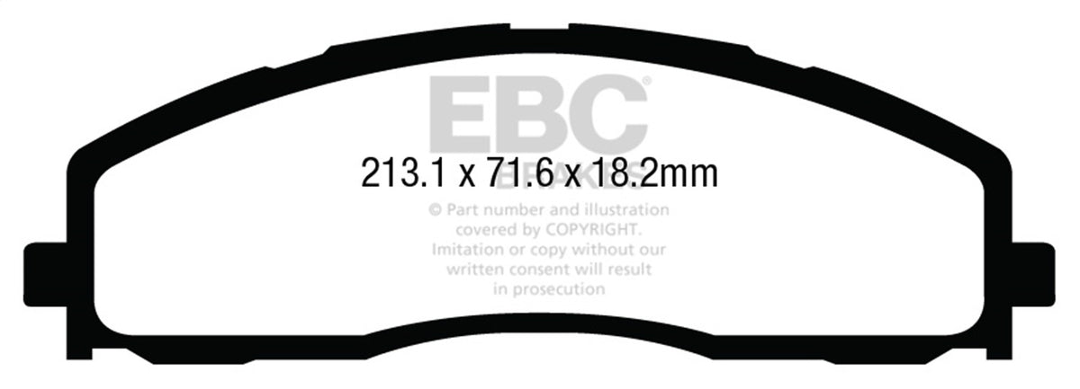 EBC Brakes - Ultimax OEM Replacement Brake Pads - UD1680