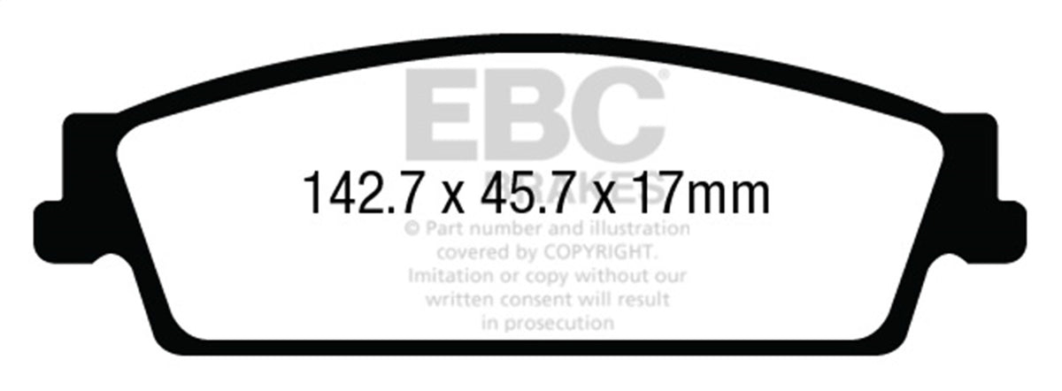 EBC Brakes - Truck/SUV Extra Duty Brake Pads - ED93022
