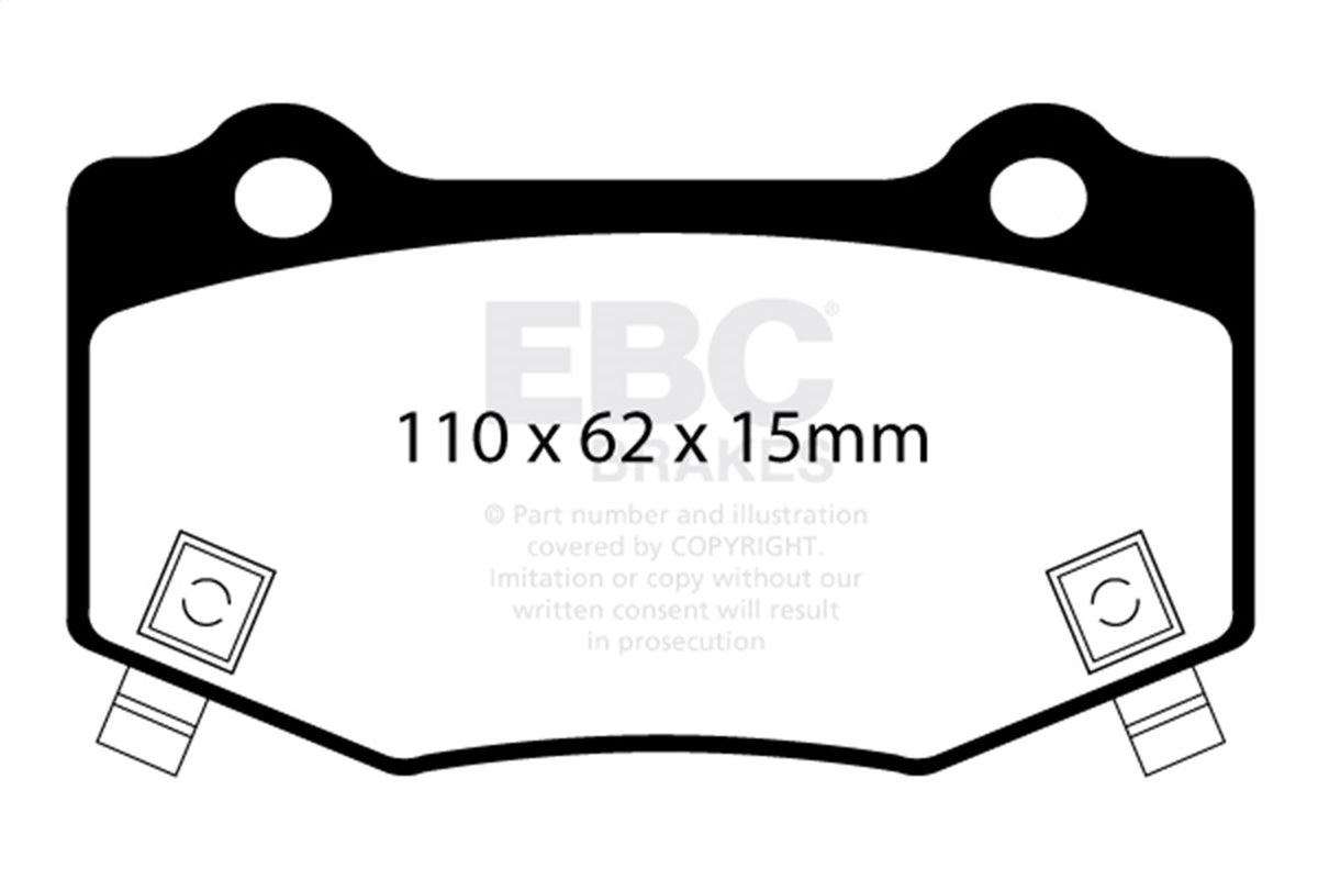 EBC Brakes - Yellowstuff Street And Track Brake Pads - DP43023R