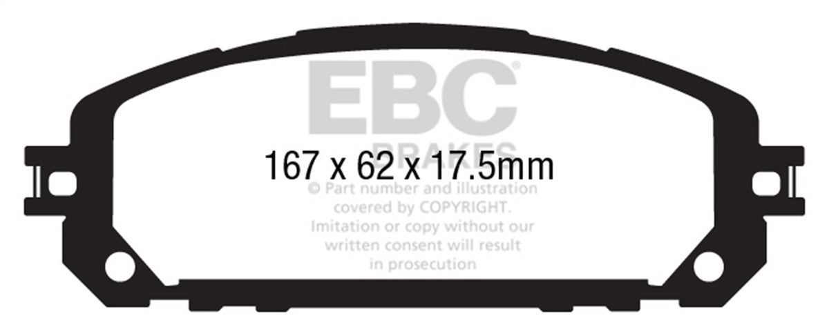EBC Brakes - 6000 Series Greenstuff Truck/SUV Brakes Disc Pads - DP63030