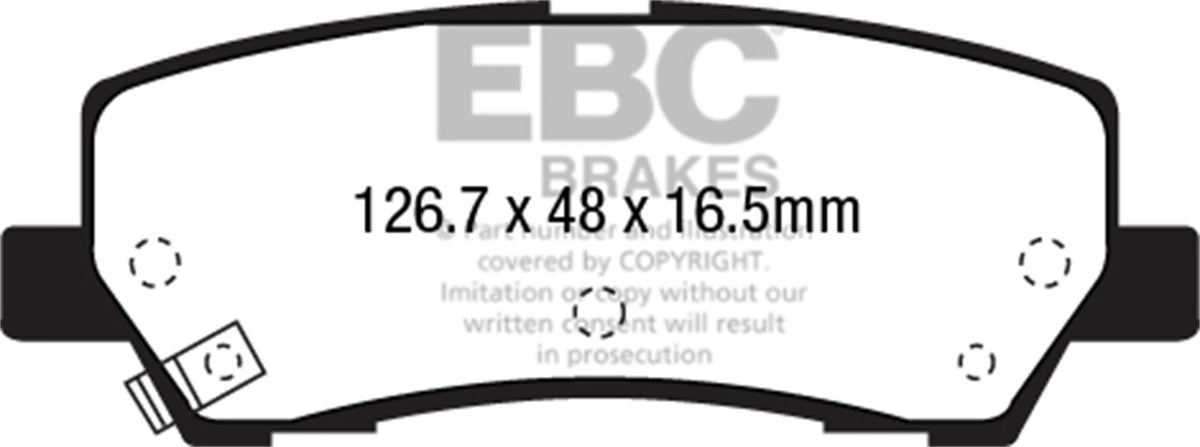 EBC Brakes - Ultimax OEM Replacement Brake Pads - UD1793