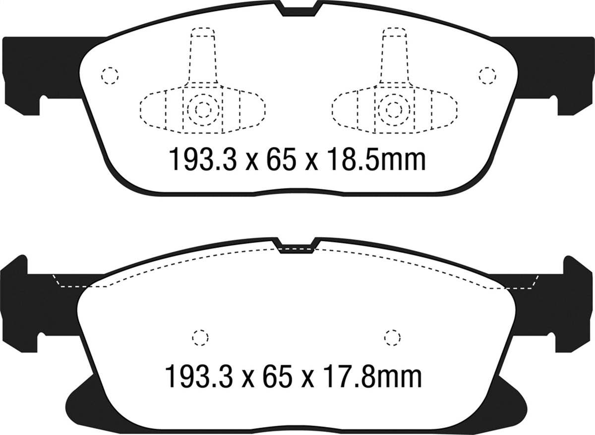 EBC Brakes - Yellowstuff Street And Track Brake Pads - DP43046R