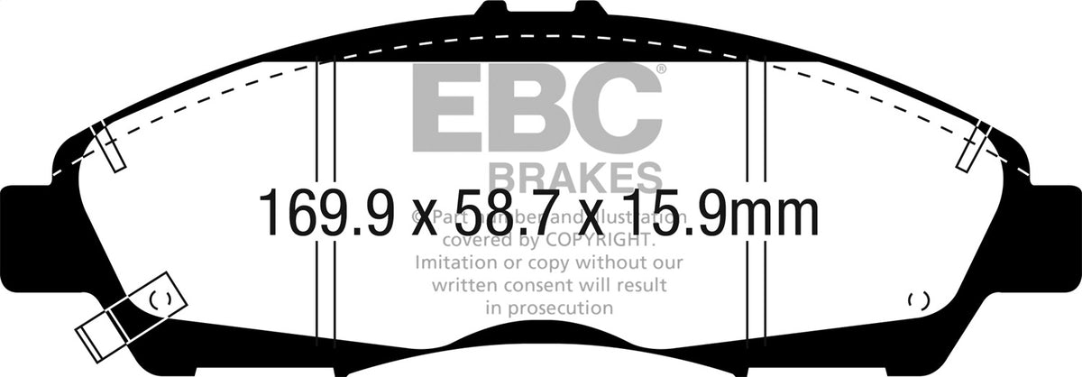 EBC Brakes - Yellowstuff Street And Track Brake Pads - DP43063R