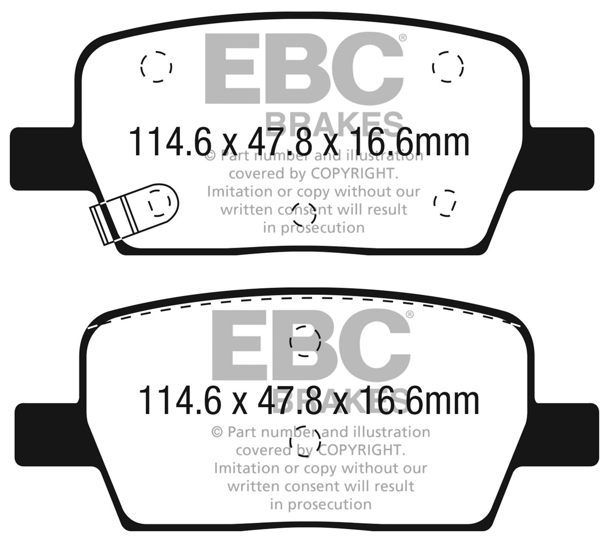 EBC Brakes - Greenstuff 2000 Series Sport Brake Pads - DP23064