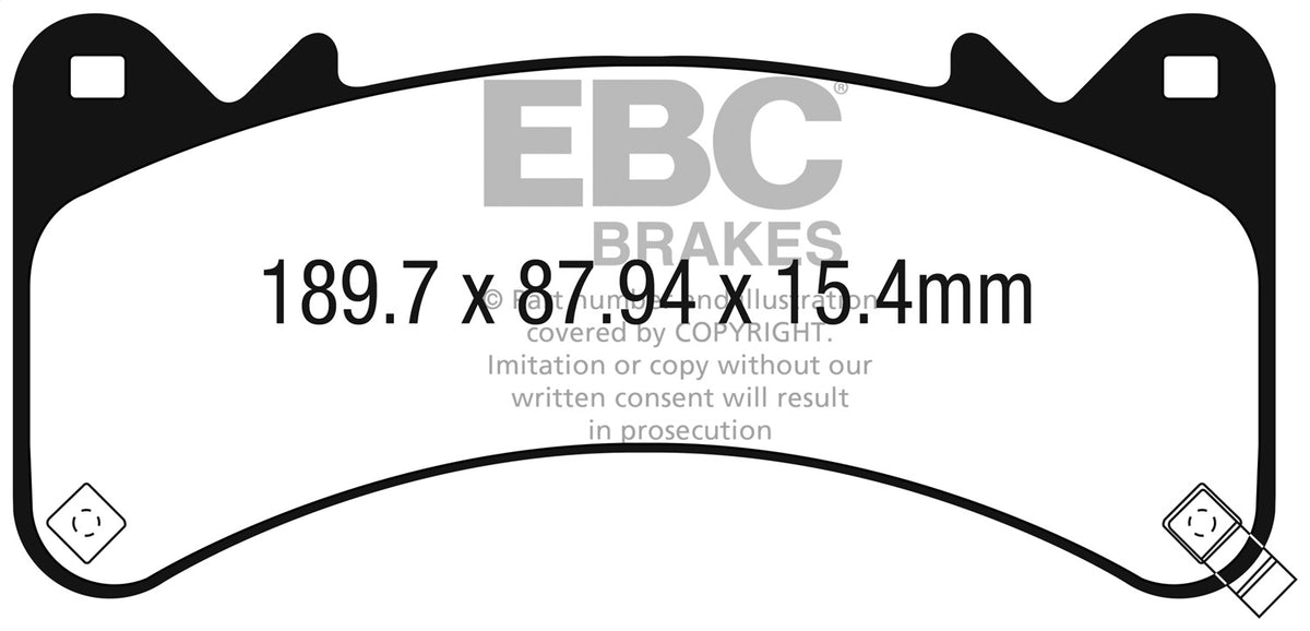 EBC Brakes - 6000 Series Greenstuff Truck/SUV Brakes Disc Pads - DP63067