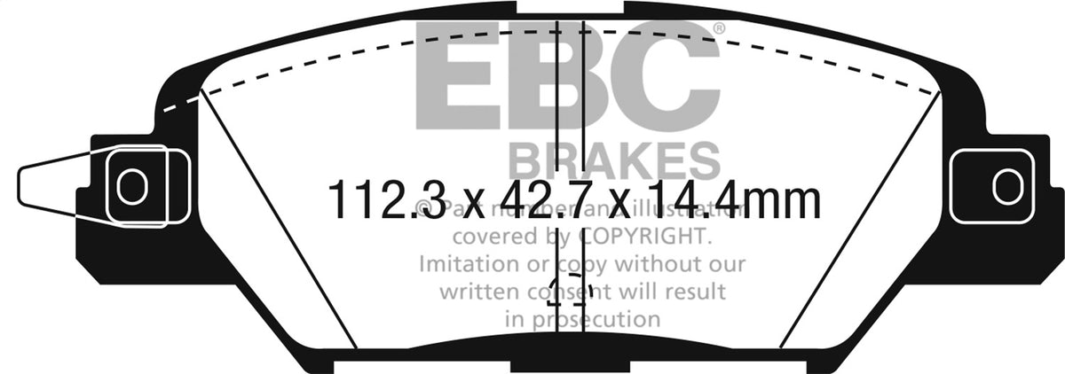 EBC Brakes - Yellowstuff Street And Track Brake Pads - DP43071R