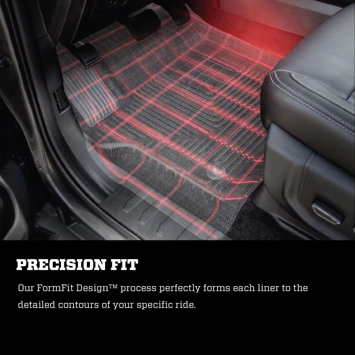 Weatherbeater Front And Second Seat Floor Liner Set; Black 96271