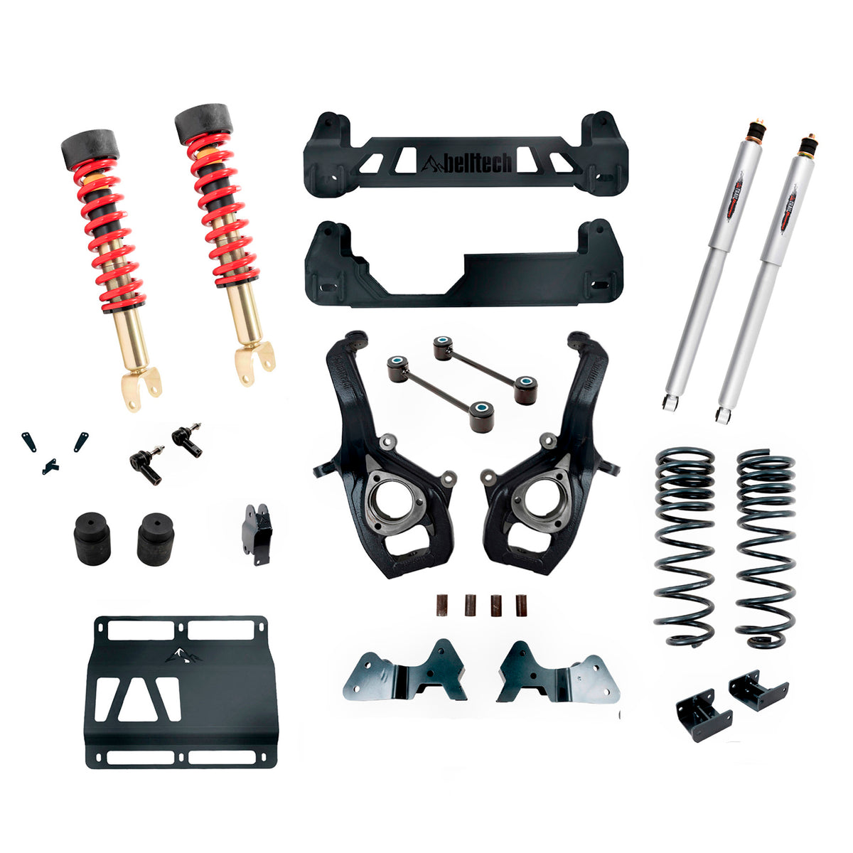 BELLTECH 153713TPC LIFT KIT 6-9in. Lift Kit Inc. Front And Rear Trail Performance Coilovers/Shocks 2019+ Ram 1500 2WD Lift Kit W/ Front Coilovers 6in.-9in. Lift