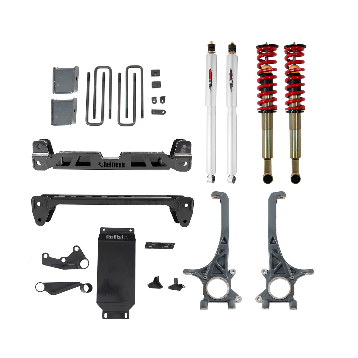 BELLTECH 154301TPC LIFT KIT 4-6in. Lift Kit Inc. Front And Rear Trail Performance Coilovers/Shocks 2016-2021 Toyota Tacoma 4wd (All Cabs) (Exc. TRD) 4in.-6in. Lift