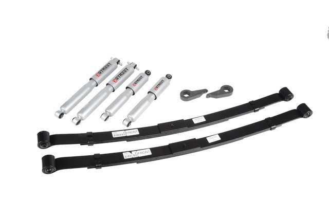 BELLTECH 637SP LOWERING KITS  Front And Rear Complete Kit W/ Street Performance Shocks 1982-1994 Chevrolet S10/S15 Pickup Blazer (4WD Exc. ZW-7 Option) 1 In. Or 3 In. F/3 In. R Drop W/ Street Performance Shocks